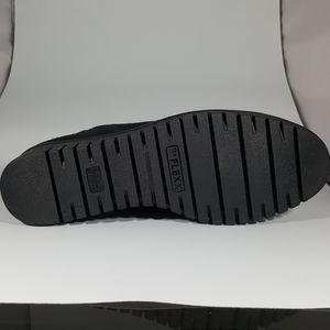 THE FLEXX Shoes - The Flexx Black Suede Wedge Bootie THE FLEXX Shoes - The Flexx Black Suede Wedge Bootie